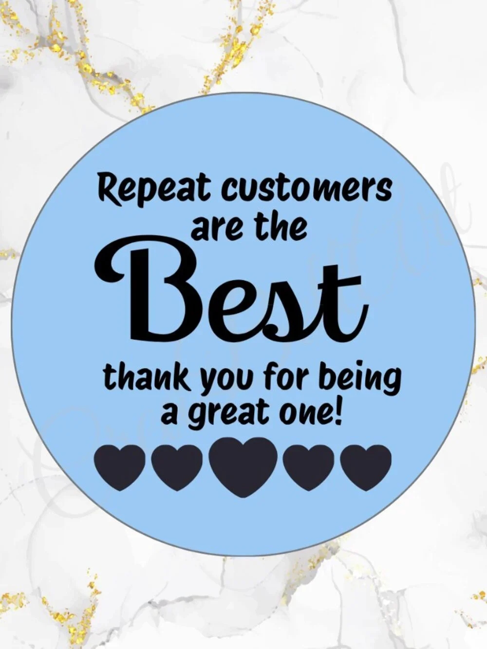 100 Thank you Stickers Thermal Stickers 2 inch